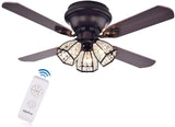 Tarudor 52 inches Indoor Bronze Finish Remote Controlled Ceiling Fan