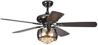 Nettle 27 inches Indoor Black Finish Hand Pull Chain Hand Pull Chain Ceiling Fan