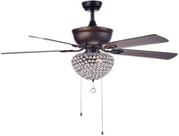 Swarna 52 inches Indoor Bronze Finish Hand Pull Chain Ceiling Fan