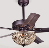 Catalina 48 inches Indoor Bronze Finish Remote Controlled Ceiling Fan