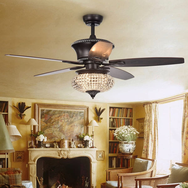 Vasilisa 29 inches Indoor Bronze Finish Remote Controlled Ceiling Fan