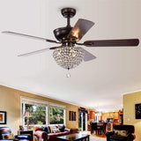 Swarna 52 inches Indoor Bronze Finish Remote Controlled Ceiling Fan