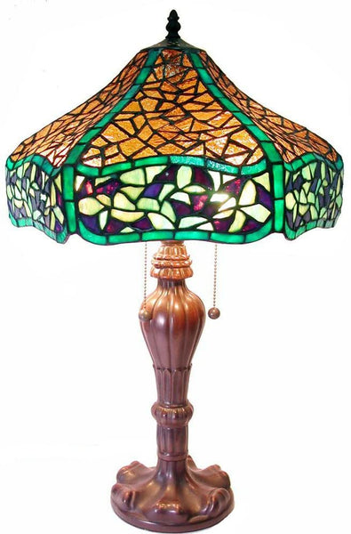 Tiffany-style Chocolate Table Lamp