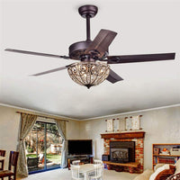 Catalina 48 inches Indoor Bronze Finish Remote Controlled Ceiling Fan