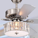 Kimalex 52 inches Indoor Silver Finish Remote Controlled Ceiling Fan