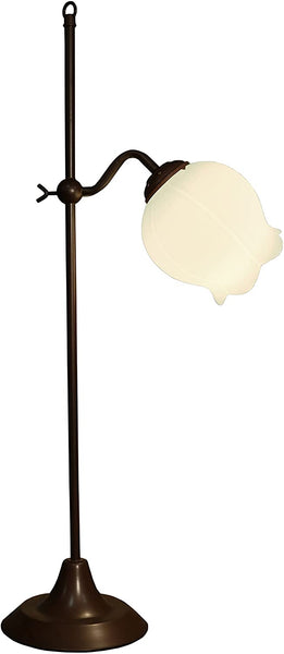 Nalopeza 1 Light White Lotus 28 Inch Tiffany-style Table Lamp