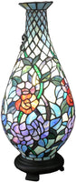 Tiffany-Style Twinkle Stained Glass Vase Accent Lamp