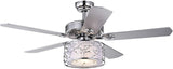 Swerl 52 inches Indoor Chrome Finish Remote Controlled Ceiling Fan