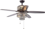 Tierna 52 inches Indoor Bronze Finish Hand Pull Chain Ceiling Fan
