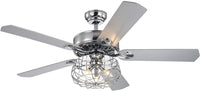 Imberts 52 inches Indoor Chrome Finish Remote Controlled Ceiling Fan