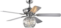 Dalinger 52 inches Indoor Chrome Finish Remote Controlled Ceiling Fan