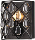 Tafari Metal and Glass 1-light Wall Sconce