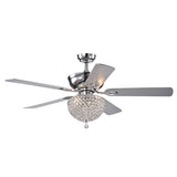 Swarna 52 inches Indoor Chrome Finish Remote Controlled Ceiling Fan