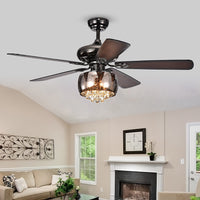 Nettle 27 inches Indoor Black Finish Hand Pull Chain Hand Pull Chain Ceiling Fan