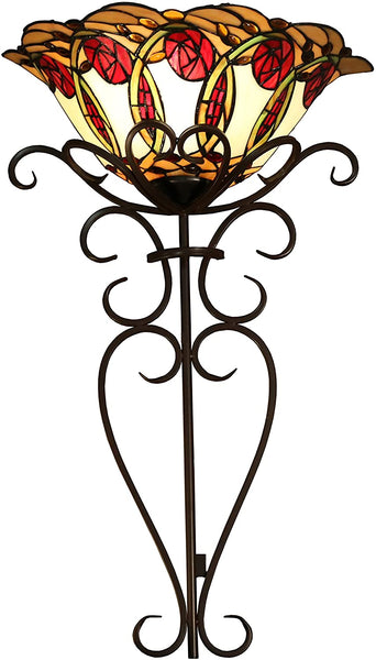 Nadal Stained Glass 28 Inch Tiffany-style Wallchiere Lamp
