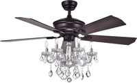 Havorand 52 inches Indoor Bronze Finish Remote Controlled Ceiling Fan