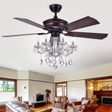 Havorand 52 inches Indoor Bronze Finish Remote Controlled Ceiling Fan