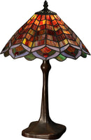 Brysen 1-light Red Tiffany-style 12-inch Table Lamp