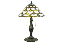 Tiffany-style Trixie Ivory Table Lamp