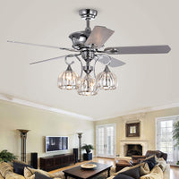 Mavyn 52 inches Indoor Chrome Finish Remote Controlled Ceiling Fan
