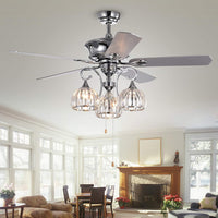 Mavyn 52 inches Indoor Chrome Finish Remote Controlled Ceiling Fan