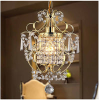 Emily 1-light Gold 11-inch Crystal Chandelier
