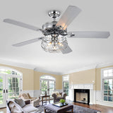 Imberts 52 inches Indoor Chrome Finish Remote Controlled Ceiling Fan