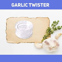 Garlic Twister Manual Garlic Crusher, Garlic Peeler, Crusher Stirrer, Garlic Presser, Unbreakable Plastic Multi Crusher, Ginger Squeezer Slicer Masher