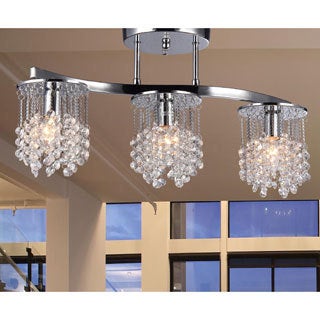 Clee 3-light Chrome 20-inch Crystal Chandelier