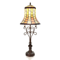 Dee 2-light Geometrical 28-inch Tiffany-style Table Lamp