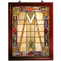 Tiffany-style Mission Glass Window Panel