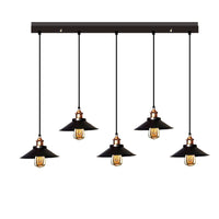 Hollie Adjustable Cord 5-light Edison Lamp with Bulbs