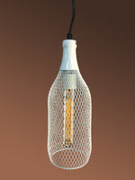 Lucretia 1-light Adjustable Height White Edison Pendant with Bulb
