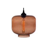 Latrice 1-light Glass 15-inch Edison Pendant Lamp with Bulb