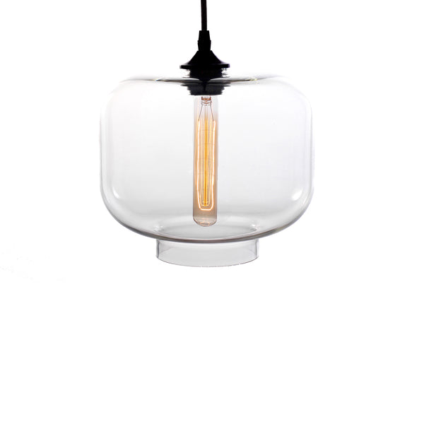 Larentia 1-light Glass 15-inch Edison Pendant Lamp with Bulb