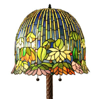 Nicha 2-light Water lily 62-inch Multicolor Tiffany-style Floor Lamp