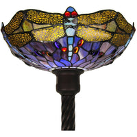 Tiffany-style Dragonfly Torchiere