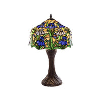 Tiffany-style Iris Table Lamp