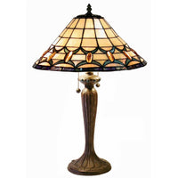 Tiffany-style Jeweled Table Lamp