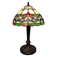 Mathilde 1-light Cursive Tiffany-style 12-inch Table Lamp