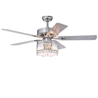 Valens 52 inches Indoor Chrome Finish Remote Controlled Ceiling Fan