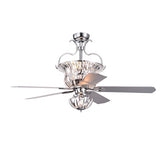 Charla 52 inches Indoor Chrome Finish Remote Controlled Ceiling Fan