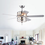 Ticuna 52 inches Indoor Chrome Finish Remote Controlled Ceiling Fan