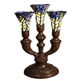 Euphoria 3-light Lily 15-inch Tiffany-style Table Lamp